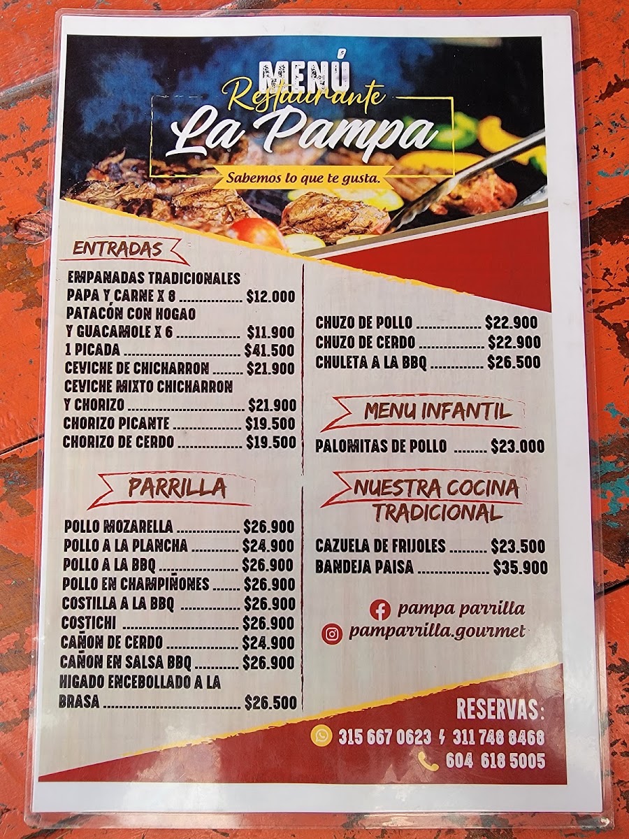 Pampa Parrilla Gourmet Photo Menu 2