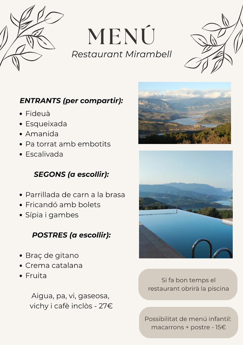 Restaurant Mirambell Photo Menu 1