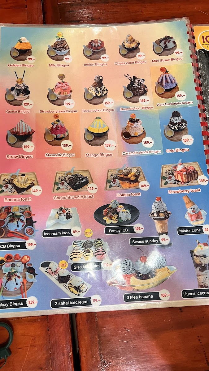 ICB Ice Cream Chicken Bingsu Photo Menu 3