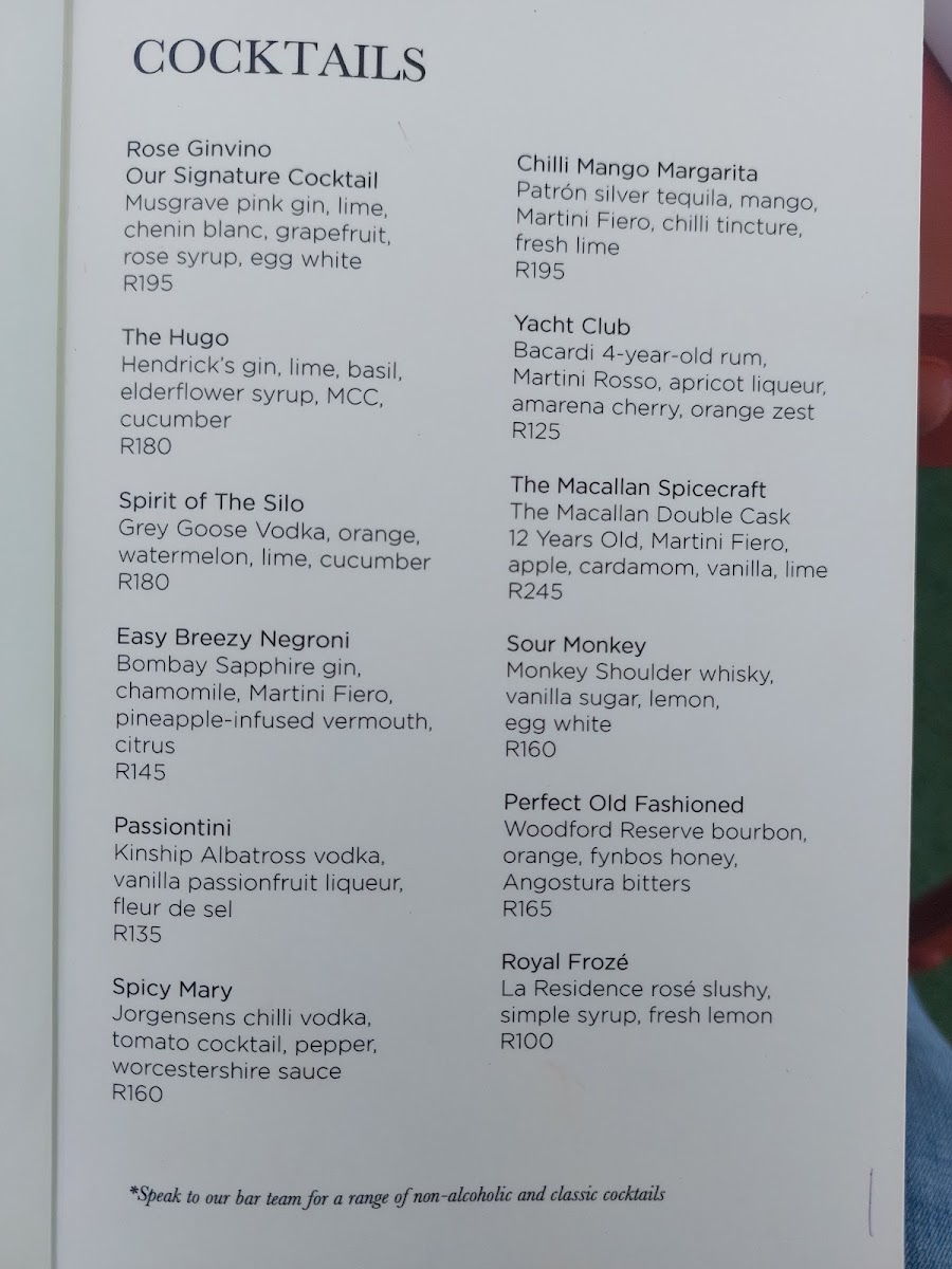 Silo Rooftop Bar Photo Menu 1