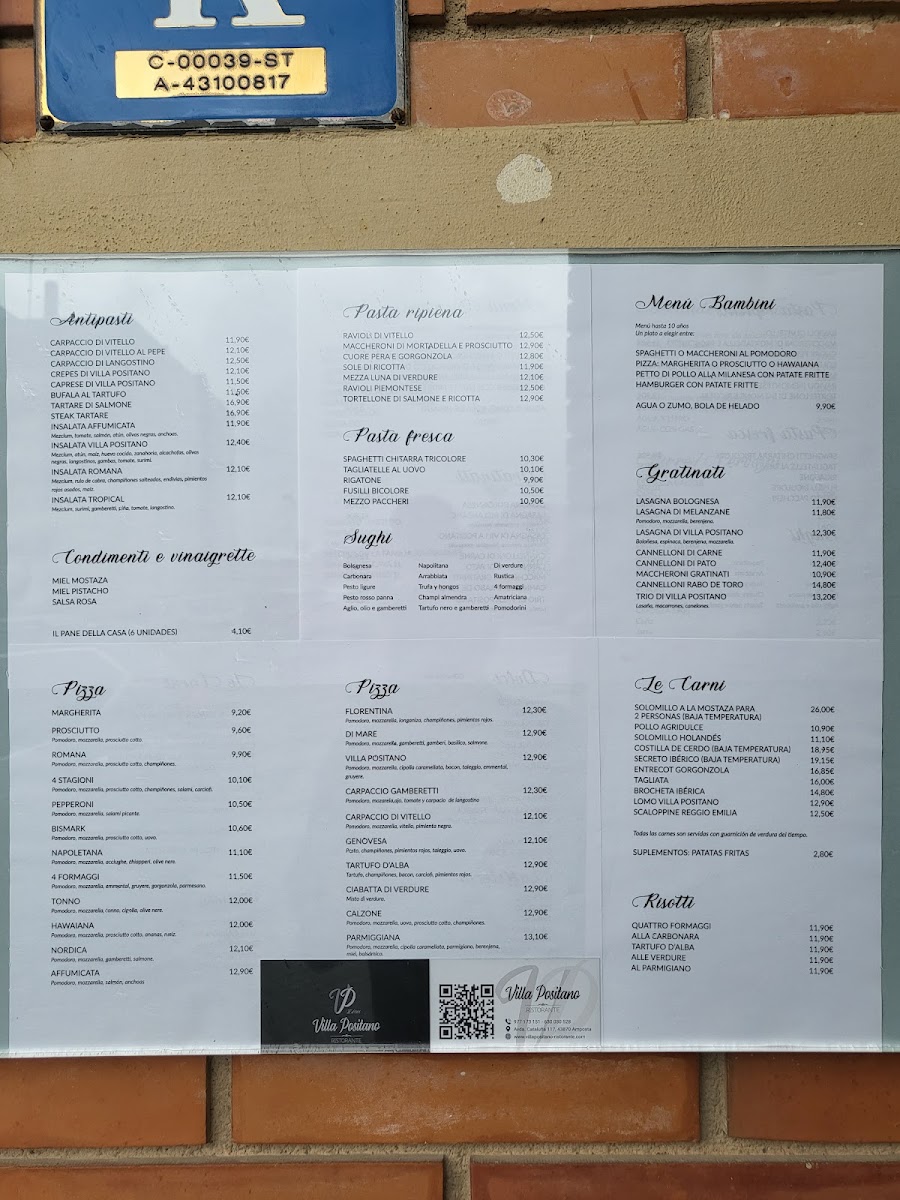 Ristorante Villa Positano Photo Menu 1