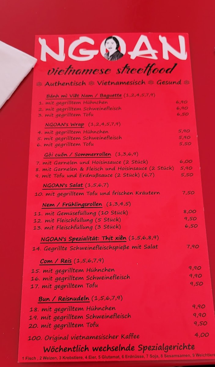 NGOAN Streetfood Photo Menu 4