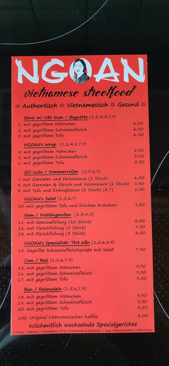 NGOAN Streetfood Photo Menu 5