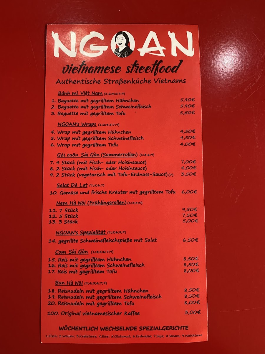 NGOAN Streetfood Photo Menu 6