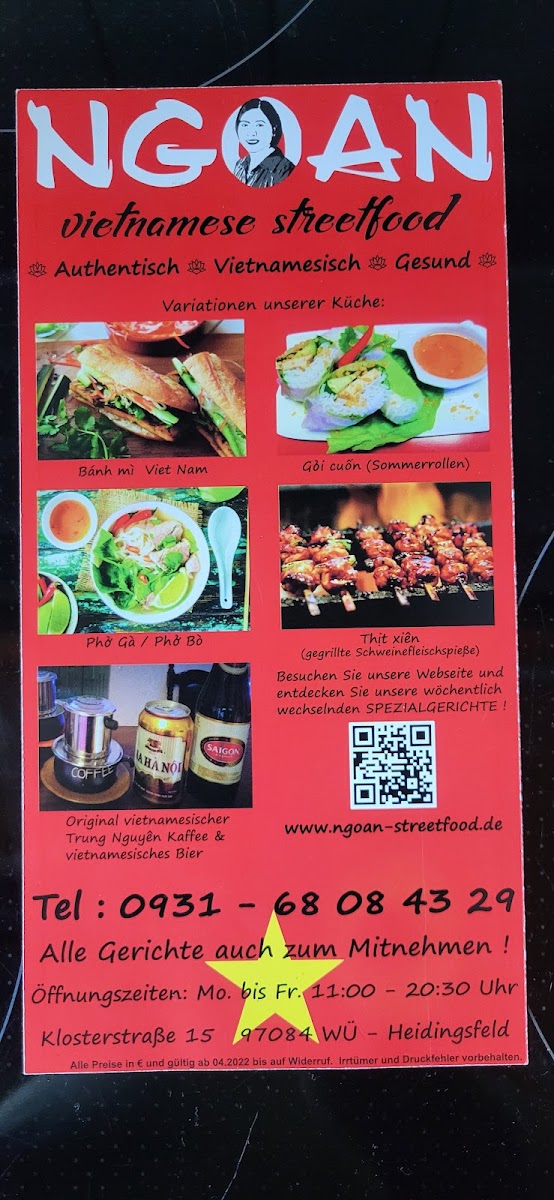 NGOAN Streetfood Photo Menu 7