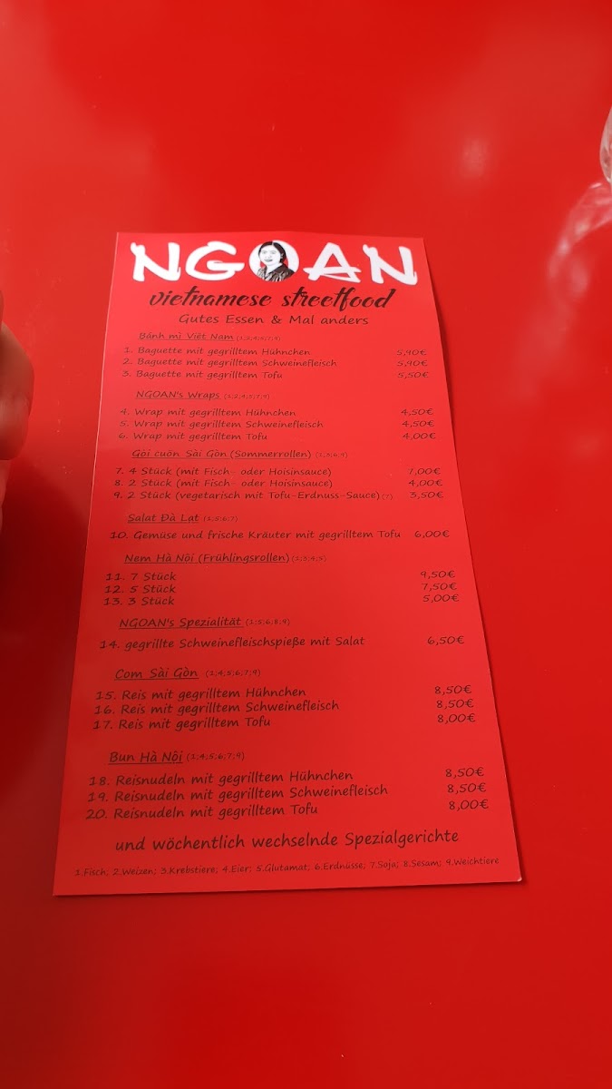 NGOAN Streetfood Photo Menu 8