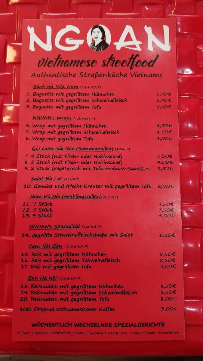 NGOAN Streetfood Photo Menu 9