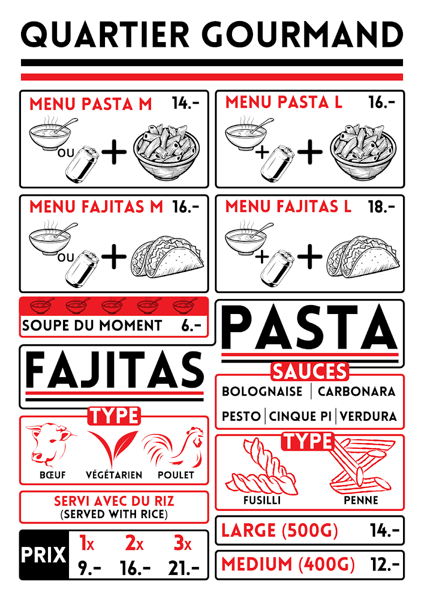Quartier Gourmand Photo Menu 1