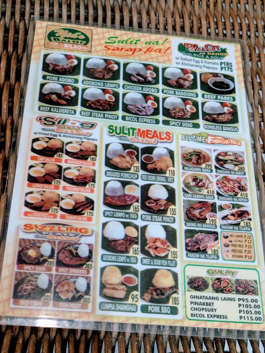 Nid's Balot n Bilao Photo Menu 1