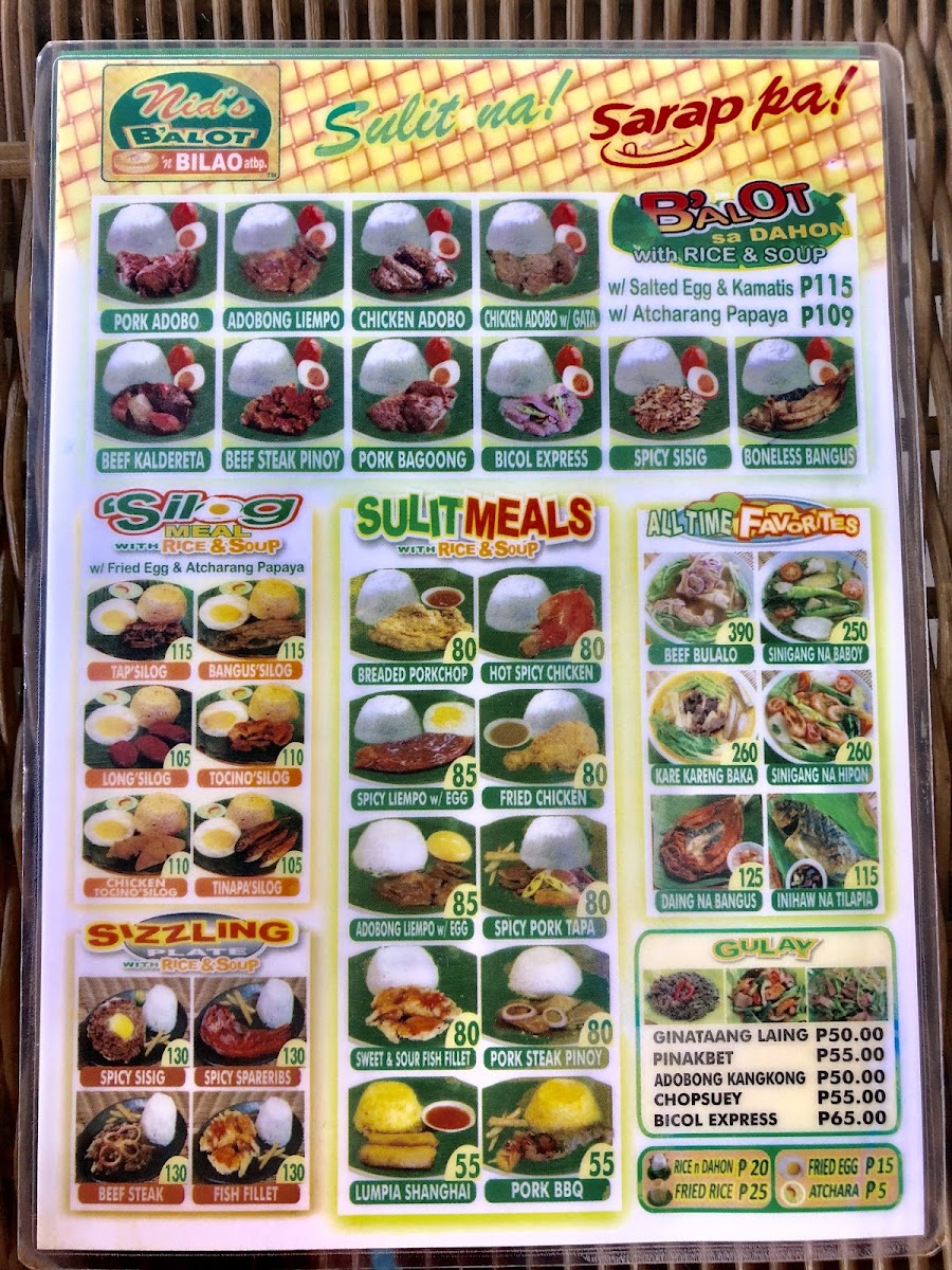 Nid's Balot n Bilao Photo Menu 2