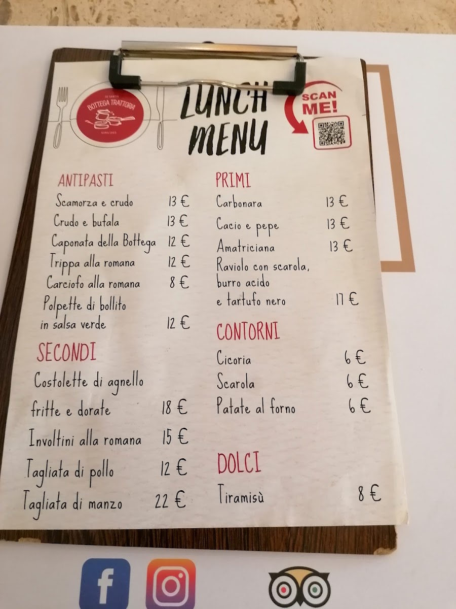 Bottega Trattoria De Santis Photo Menu 1