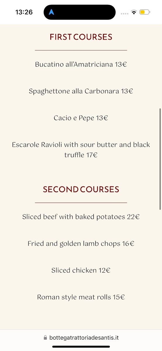 Bottega Trattoria De Santis Photo Menu 8