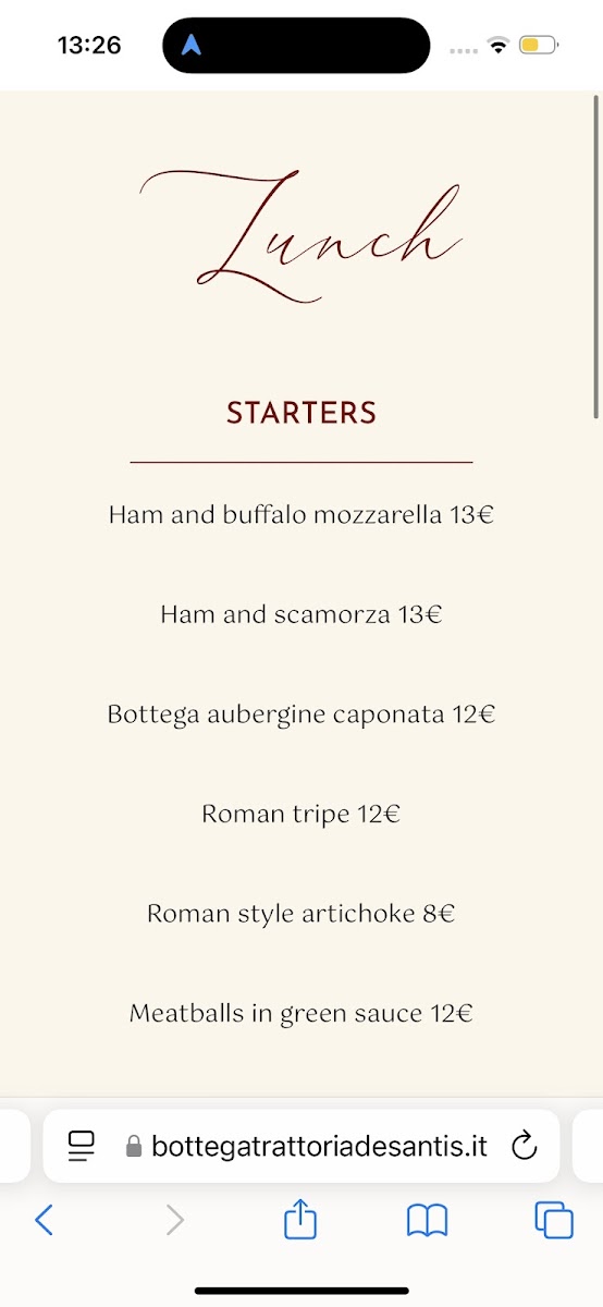 Bottega Trattoria De Santis Photo Menu 9