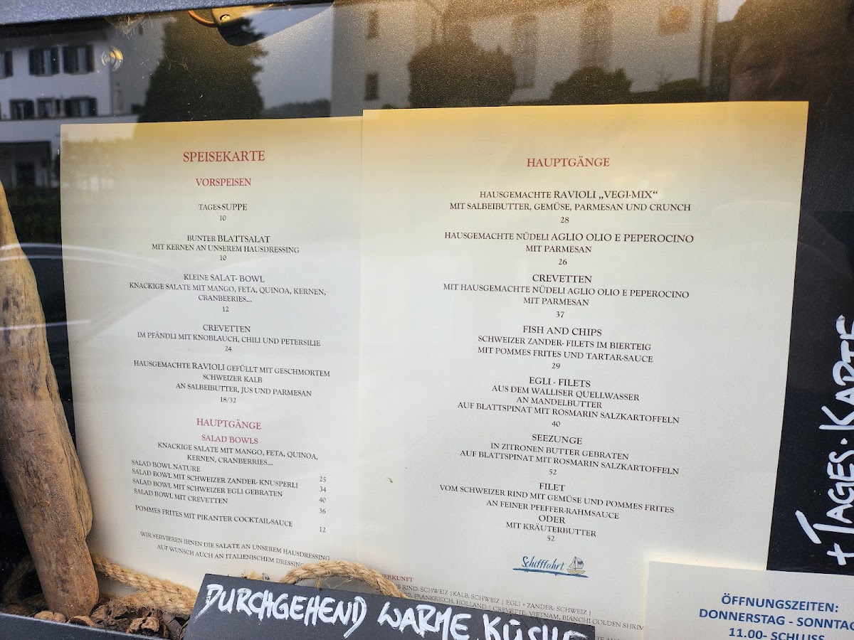 Restaurant Schifffahrt Photo Menu 1