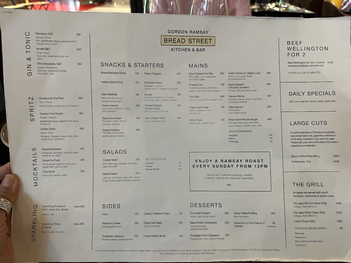 Bread Street Kitchen & Bar - The Emsphere Photo Menu 1