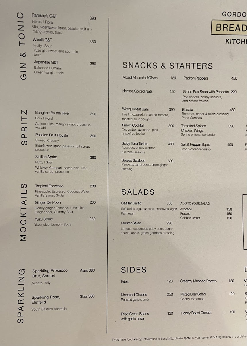 Bread Street Kitchen & Bar - The Emsphere Photo Menu 10