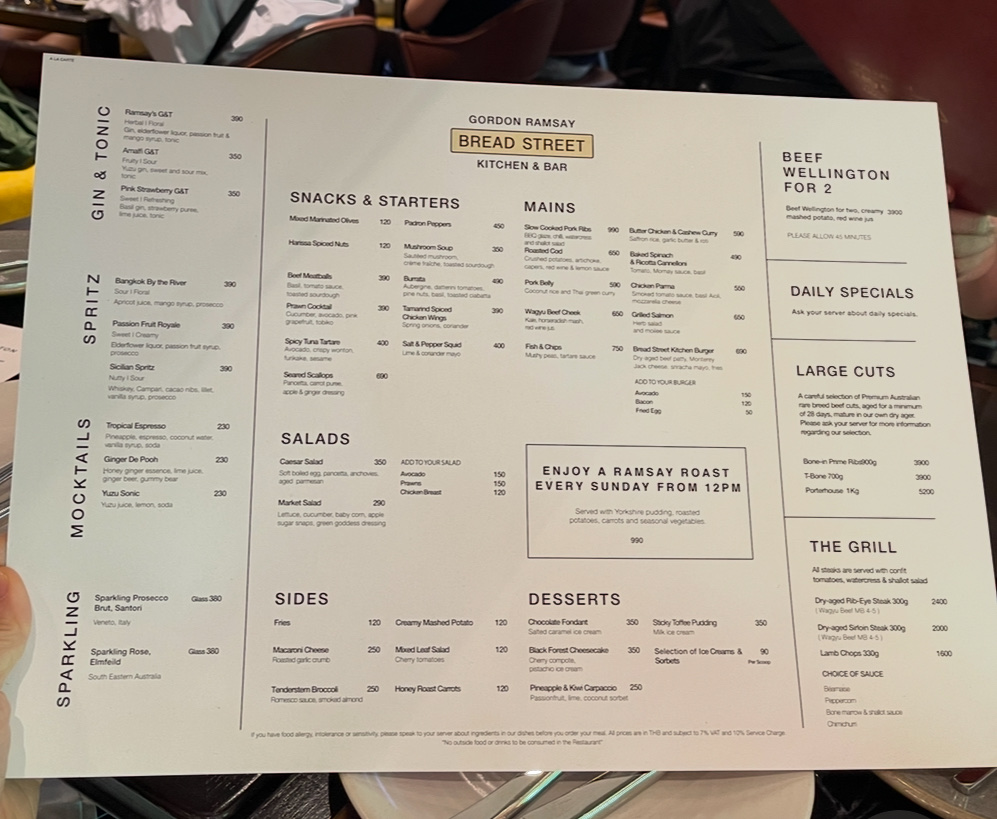Bread Street Kitchen & Bar - The Emsphere Photo Menu 3