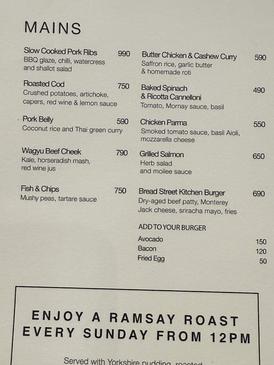 Bread Street Kitchen & Bar - The Emsphere Photo Menu 5