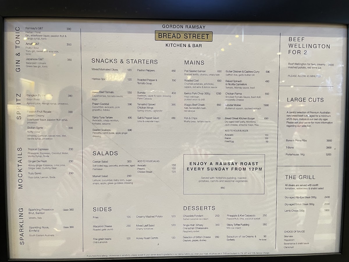 Bread Street Kitchen & Bar - The Emsphere Photo Menu 9