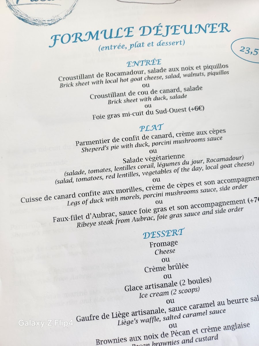 Le Prieuré Photo Menu 3