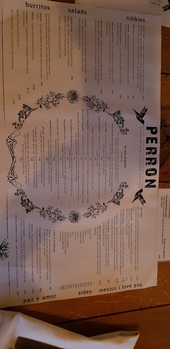 Perron Mexican Restaurant Photo Menu 9
