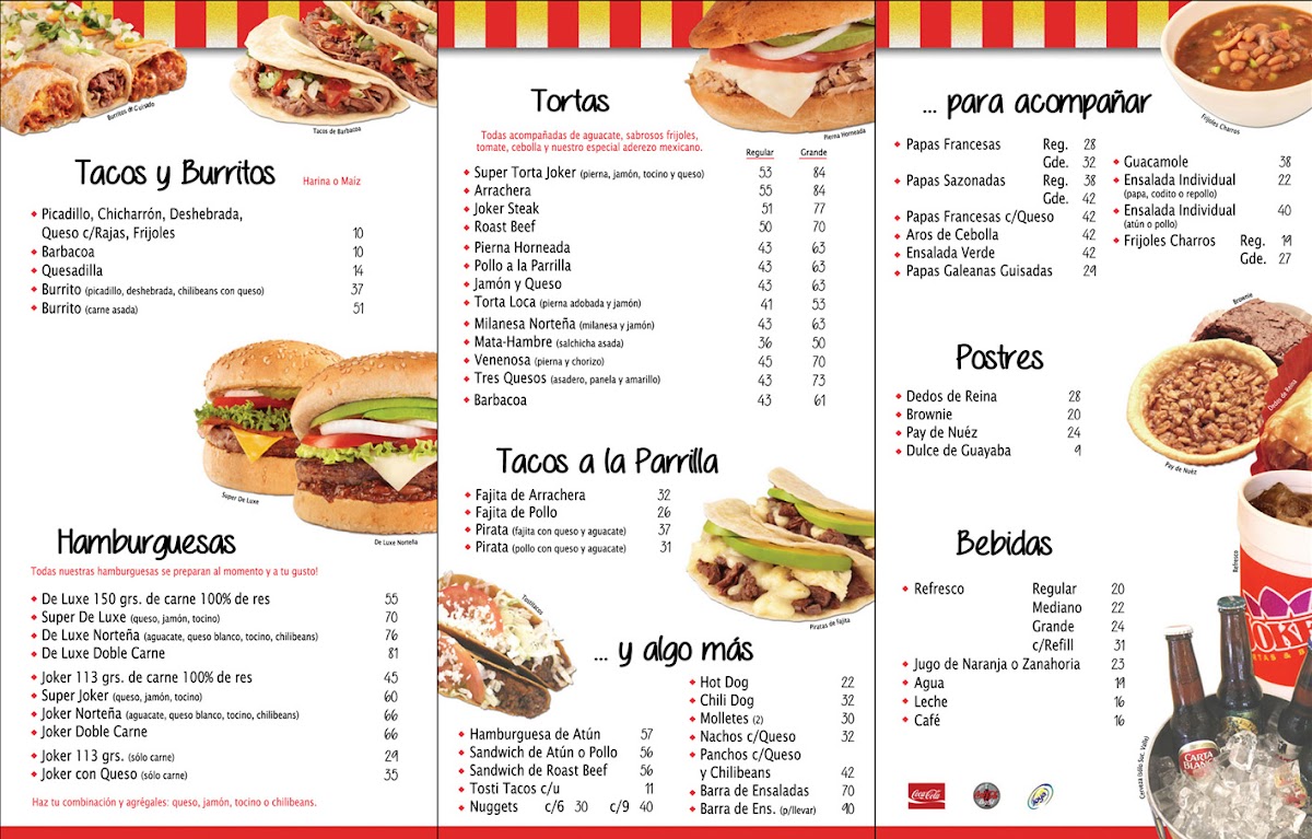 Joker Tortas & Burgers (Morelos) Photo Menu 4
