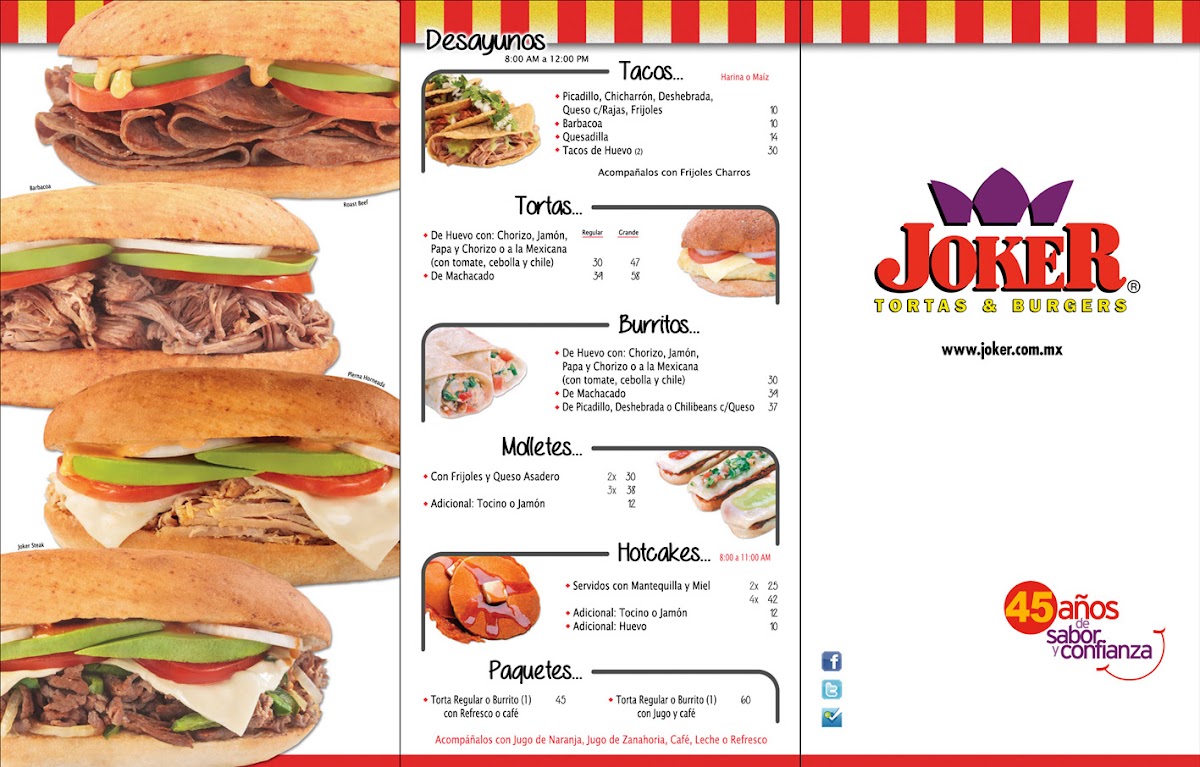 Joker Tortas & Burgers (Morelos) Photo Menu 5
