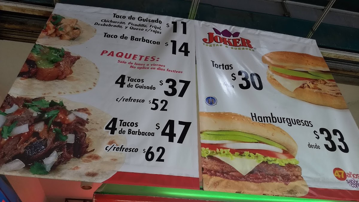 Joker Tortas & Burgers (Morelos) Photo Menu 7
