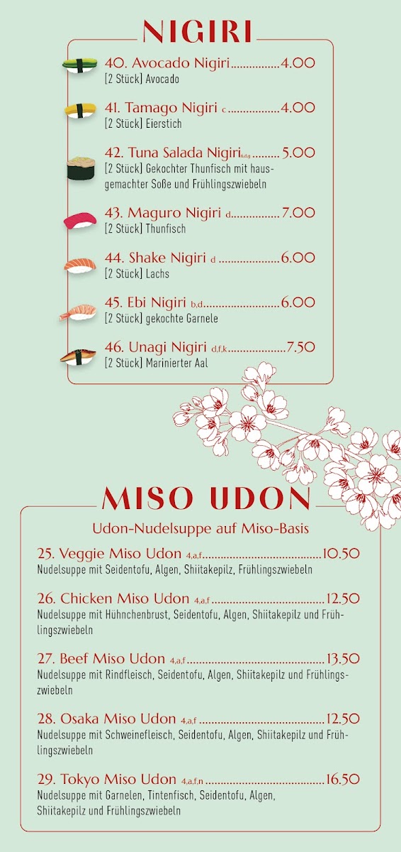 Ōsaka Ramen & Sushi Photo Menu 4
