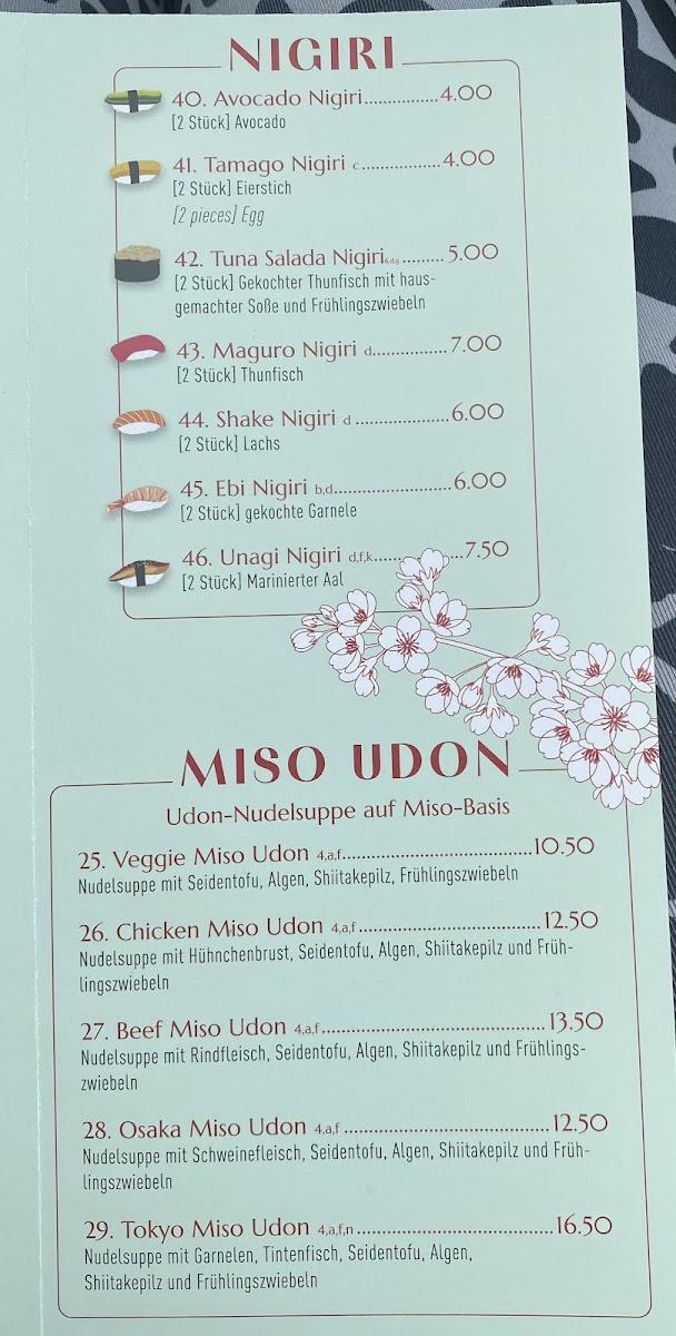 Ōsaka Ramen & Sushi Photo Menu 7