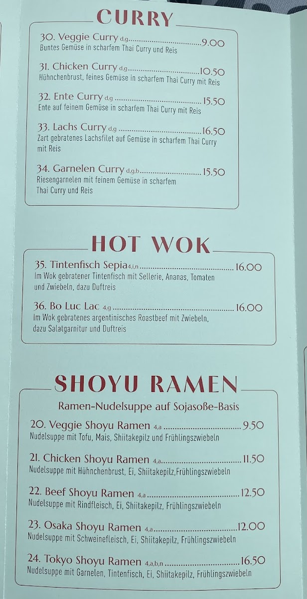 Ōsaka Ramen & Sushi Photo Menu 9