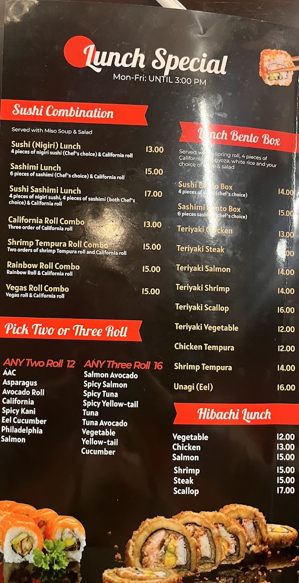Nagoya Hibachi Sushi & Catering Photo Menu 5