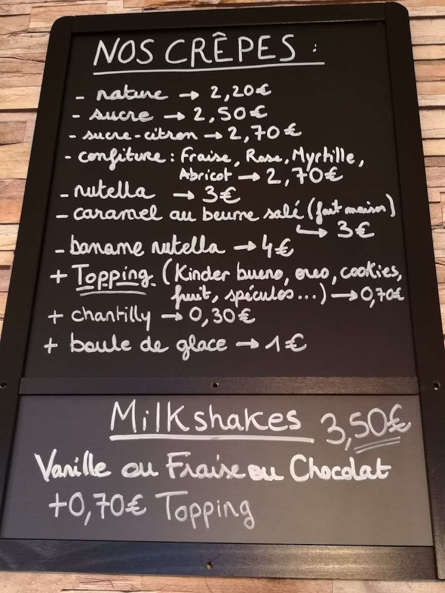 Break Crêperie Photo Menu 2