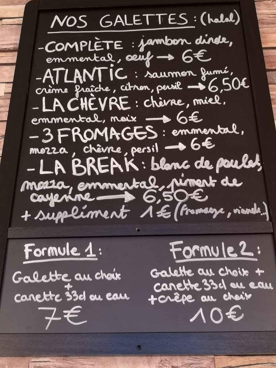 Break Crêperie Photo Menu 3
