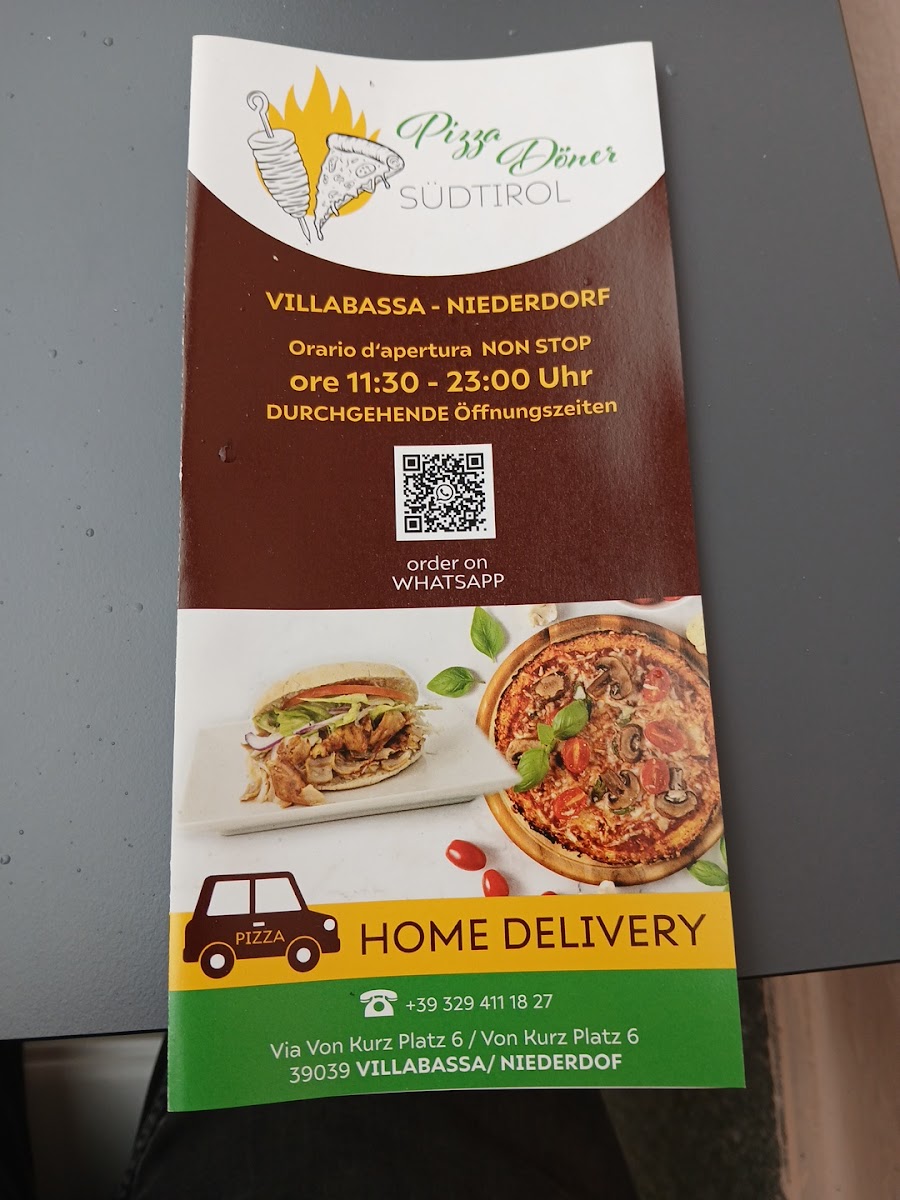 PIZZA DONER SUDTIROL Photo Menu 3