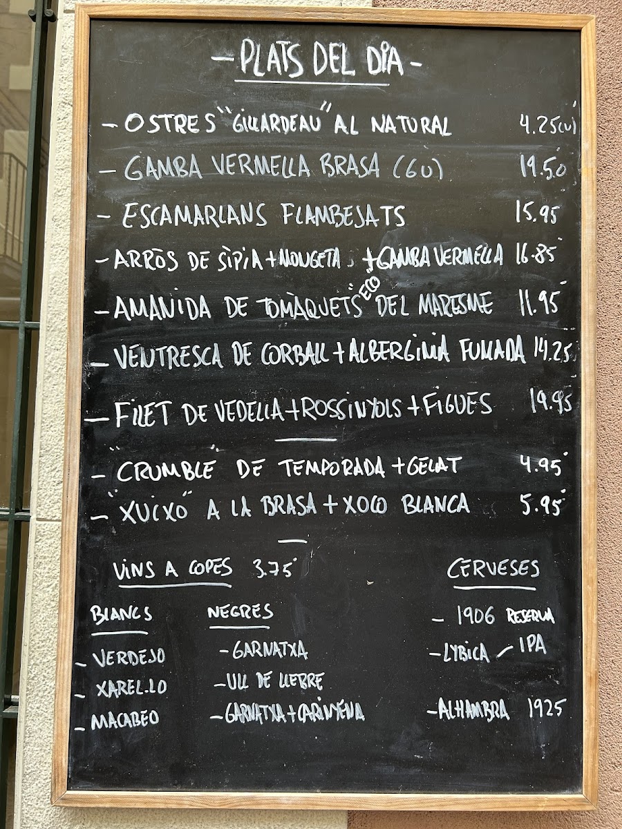 Restaurant El Vapor Gastronòmic Photo Menu 3
