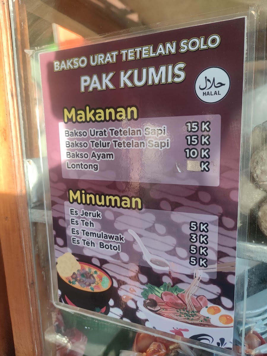 Bakso Urat Solo Pak Kumis Photo Menu 2