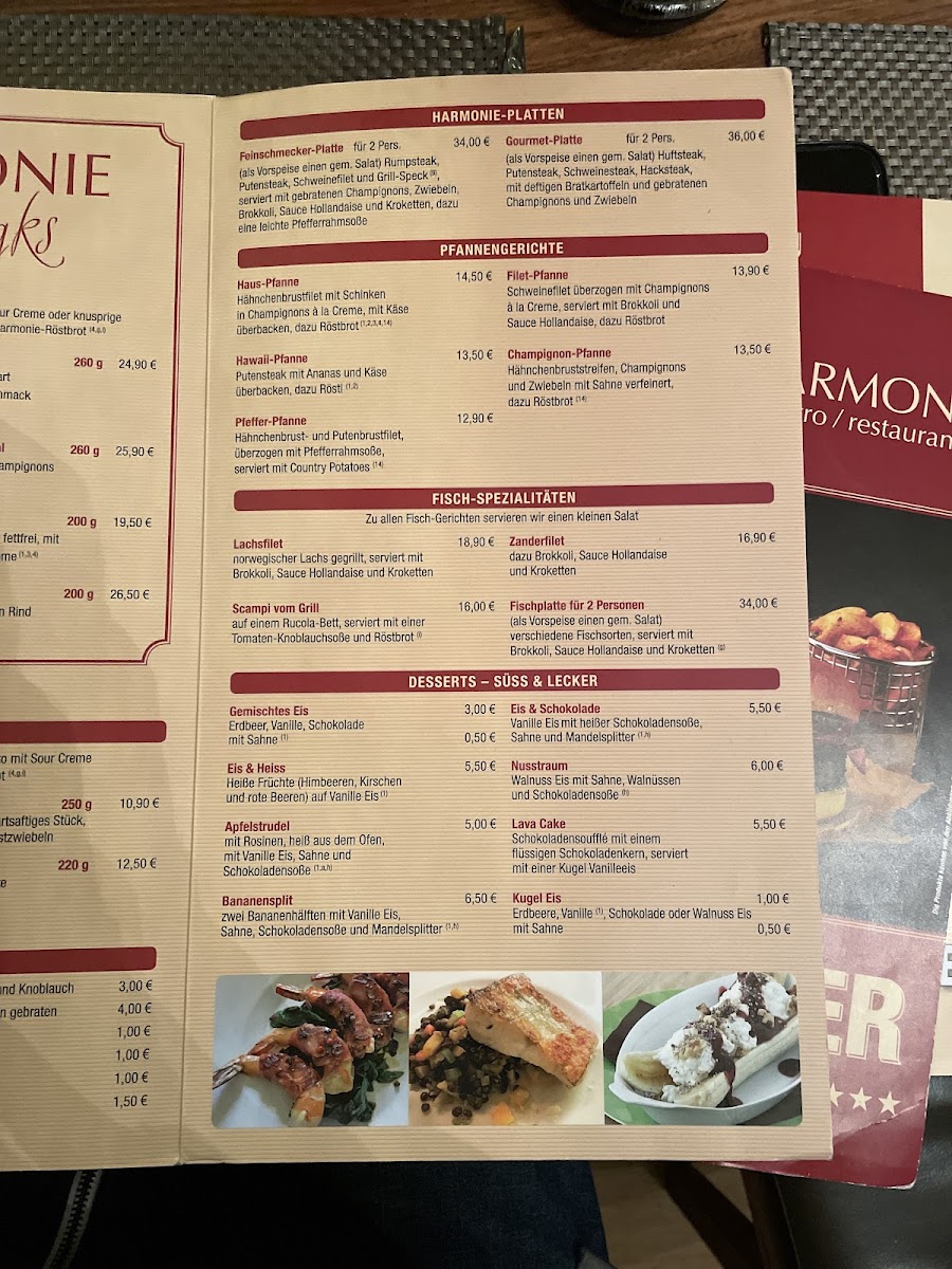 Harmonie Photo Menu 4