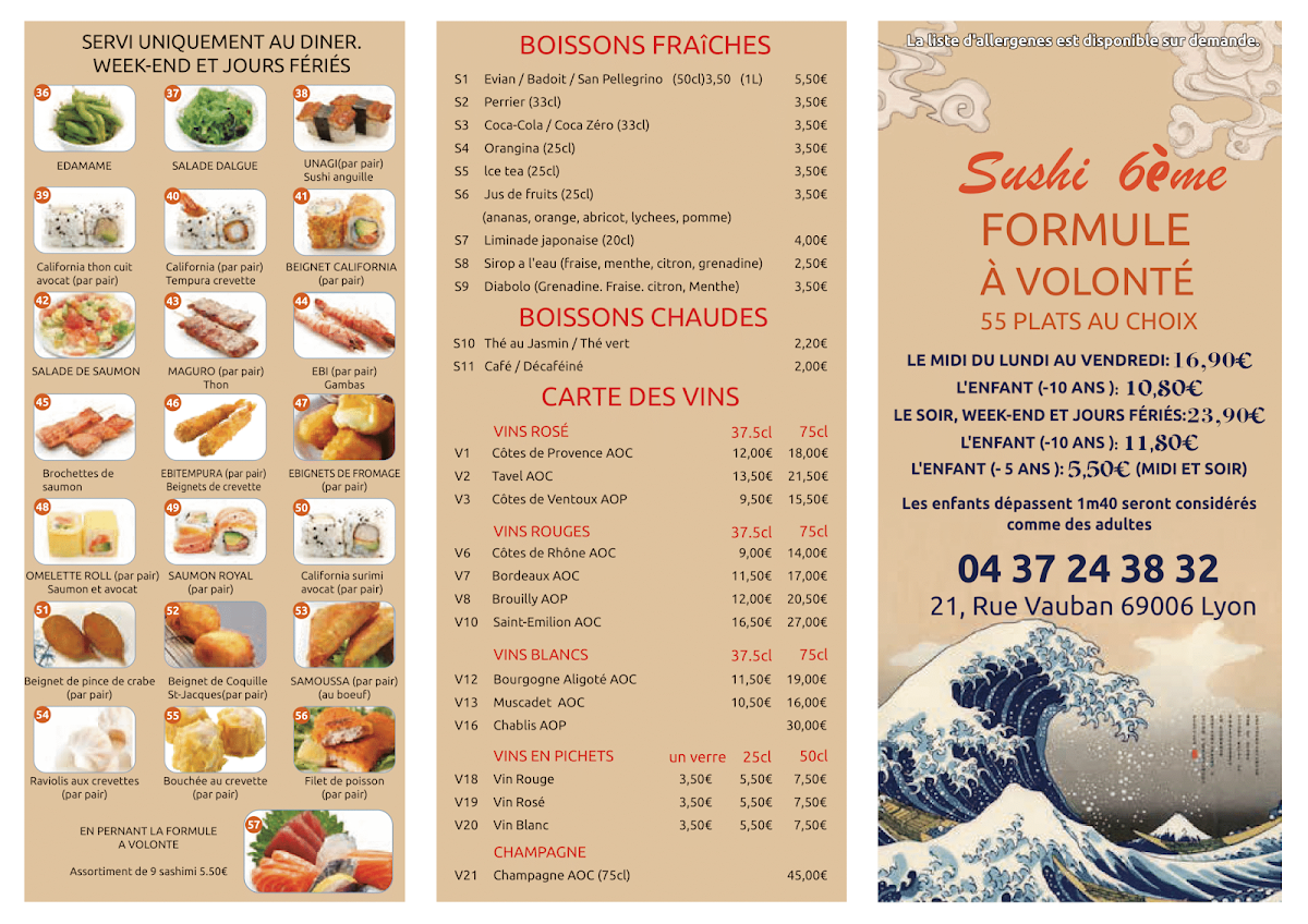 Sushi 6eme Photo Menu 3