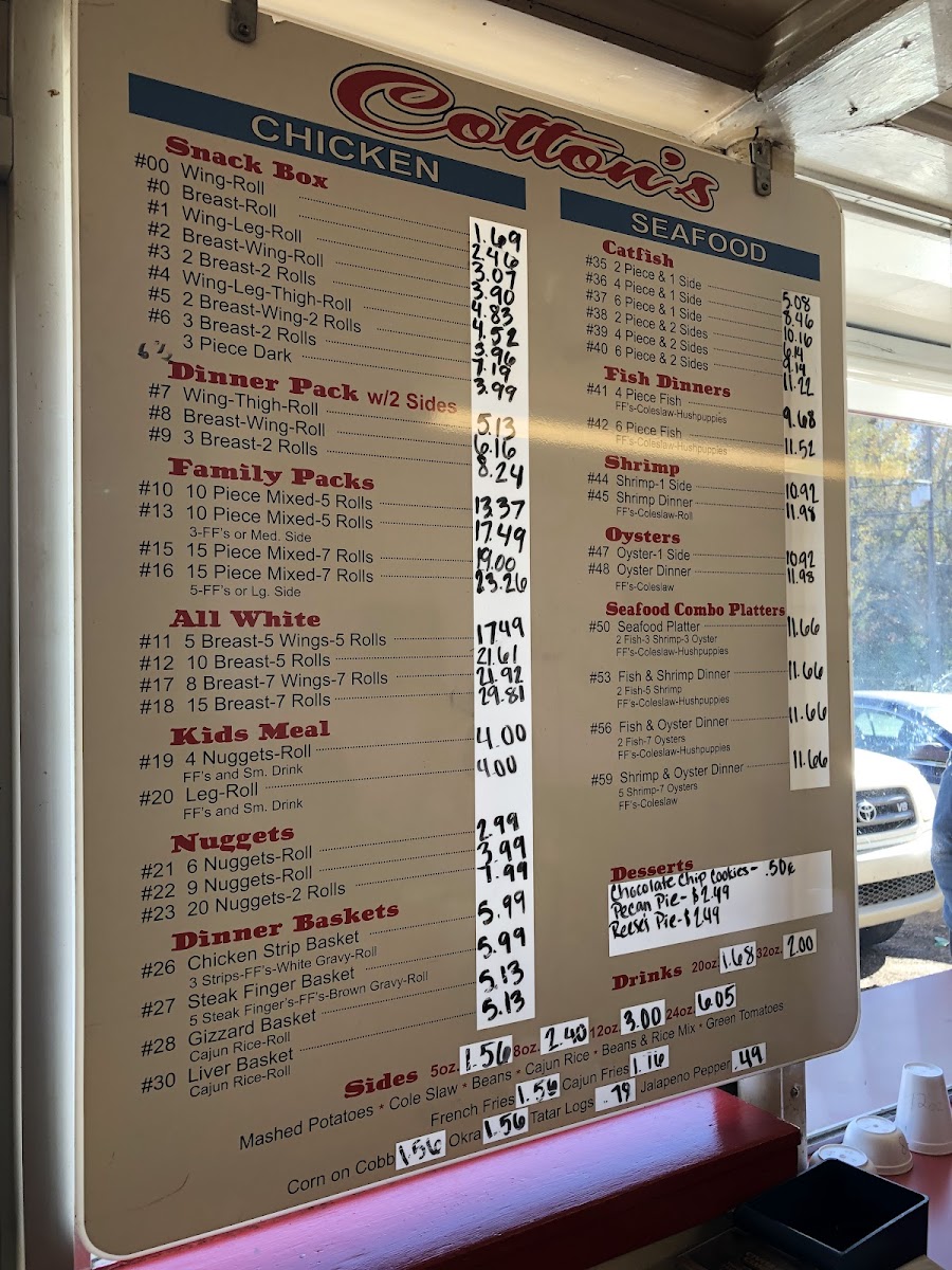 Cotton's Fried Chicken Photo Menu 4