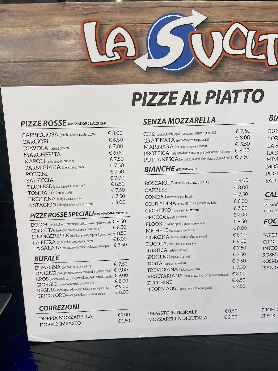 Pizzeria La Svolta Photo Menu 2