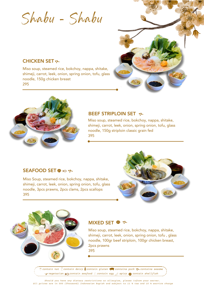 GENJI Teppanyaki & Japanese Restaurant Photo Menu 2