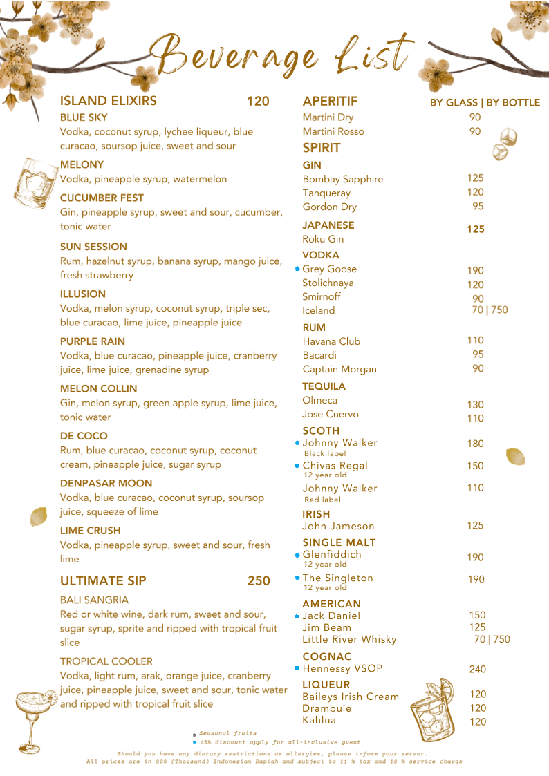 GENJI Teppanyaki & Japanese Restaurant Photo Menu 4