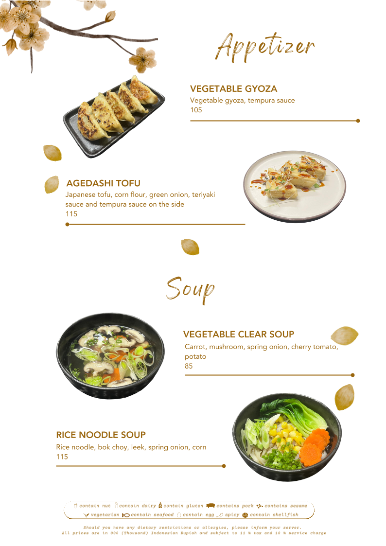 GENJI Teppanyaki & Japanese Restaurant Photo Menu 7