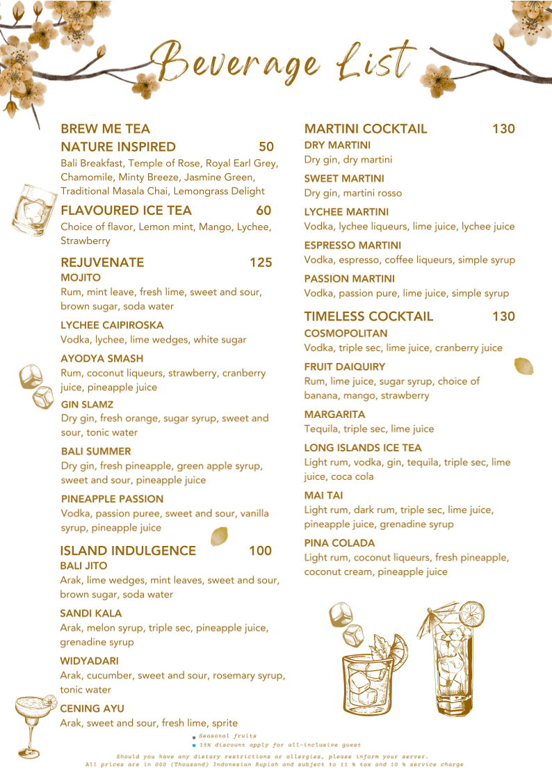 GENJI Teppanyaki & Japanese Restaurant Photo Menu 8