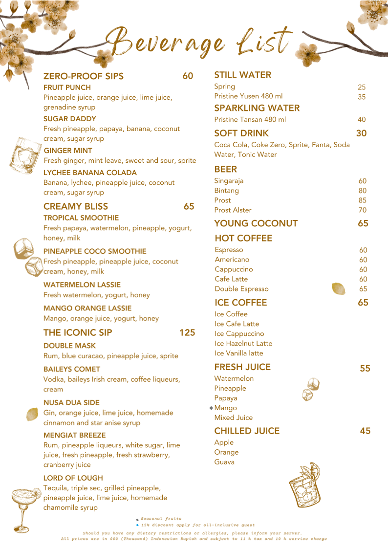 GENJI Teppanyaki & Japanese Restaurant Photo Menu 9