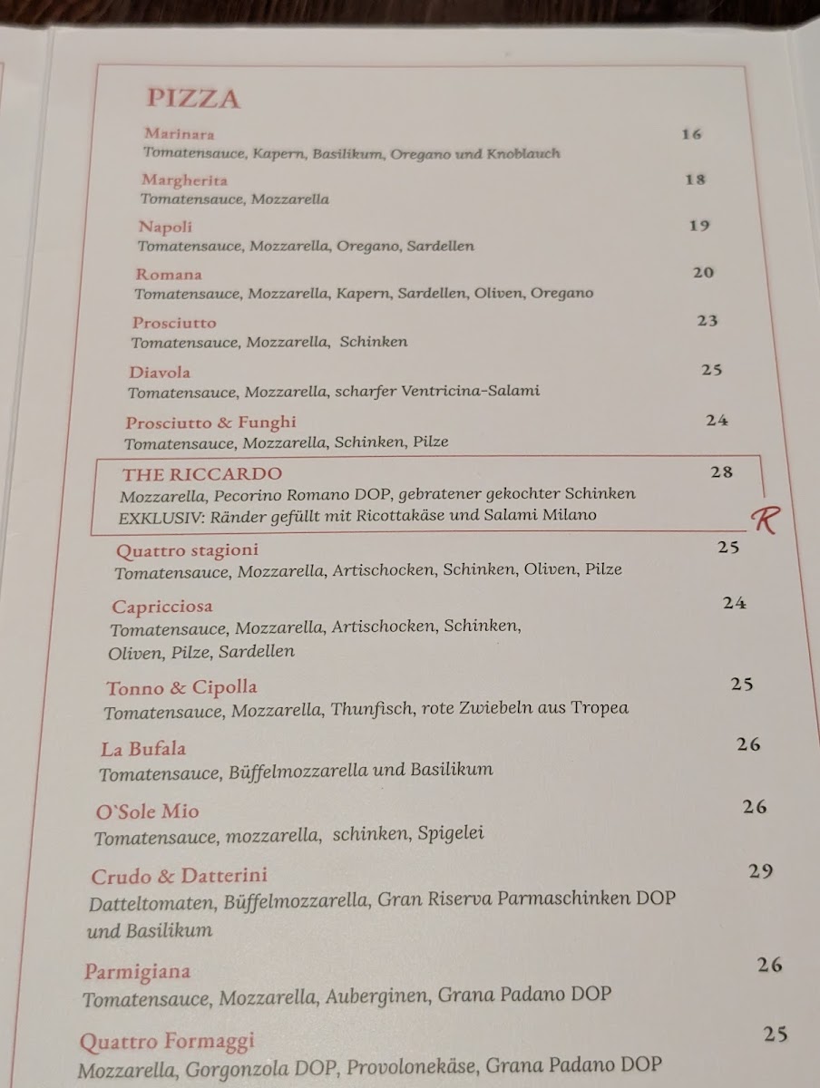Pizzeria Ristorante Riccardo’s St.Moritz Photo Menu 3