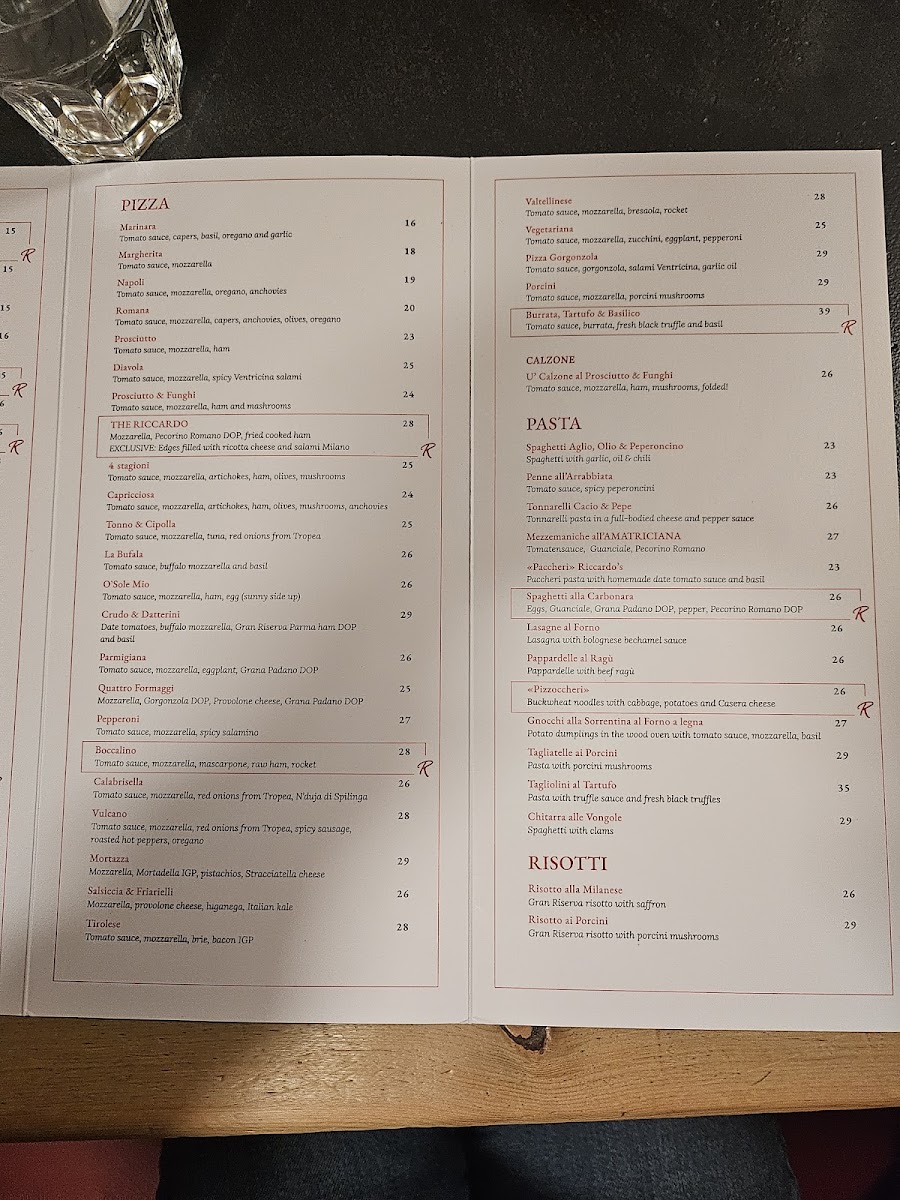 Pizzeria Ristorante Riccardo’s St.Moritz Photo Menu 9