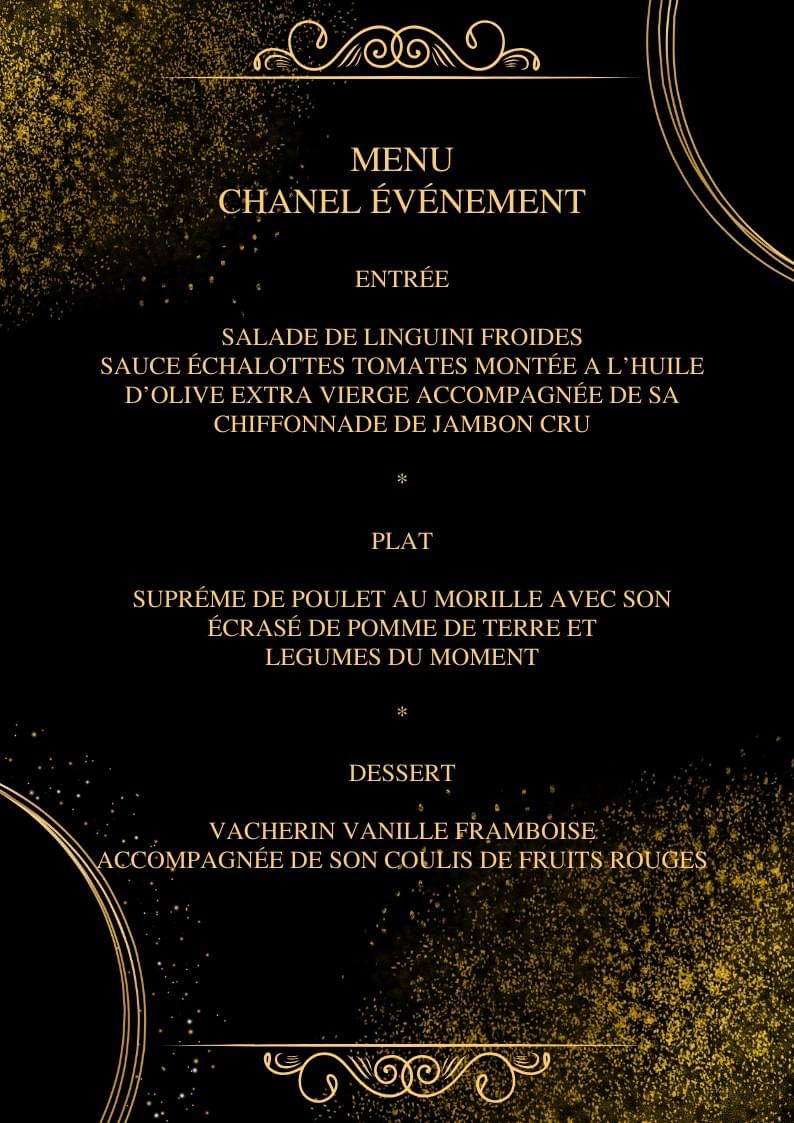 Hotel Restaurant Le Chanel Photo Menu 5
