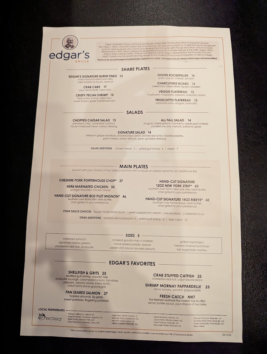 Edgar's Grille Photo Menu 10